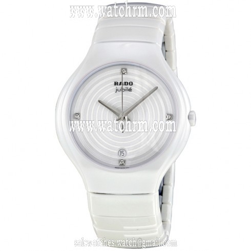 Rado True White Dial Creamic Ladies Watch R27695712