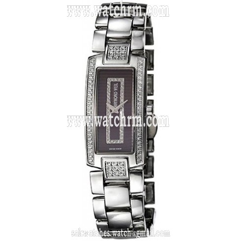 Raymond Weil Coffee Diamond Dial Ladies Watch 1500-ST2-70381