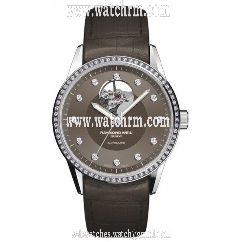 Raymond Weil Freelancer Autumn Time  Brown Dial Brown Leather Ladies Watch 2750-SLS-70081
