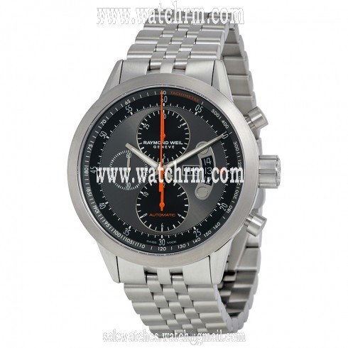 Raymond Weil Freelancer Grey and Black Dial Titanium Men's Watch RW-7745-TI-05609