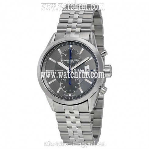 Raymond Weil Freelancer Grey Chronograph Dial Stainless Steel Men's Watch 7735-ST-60001
