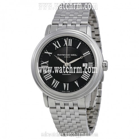Raymond Weil Maestro Automatic Black Dial Stainless Steel Men's Watch 2847-ST-00209