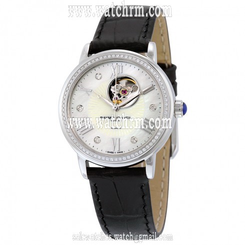 Raymond Weil Maestro White Mother of Pearl Dial Ladies Watch 2627-SLS-00965