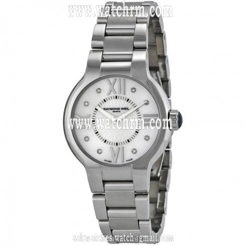 Raymond Weil Noemia Mother of Pearl Diamond Dial Ladies Watch 5932-ST-00995