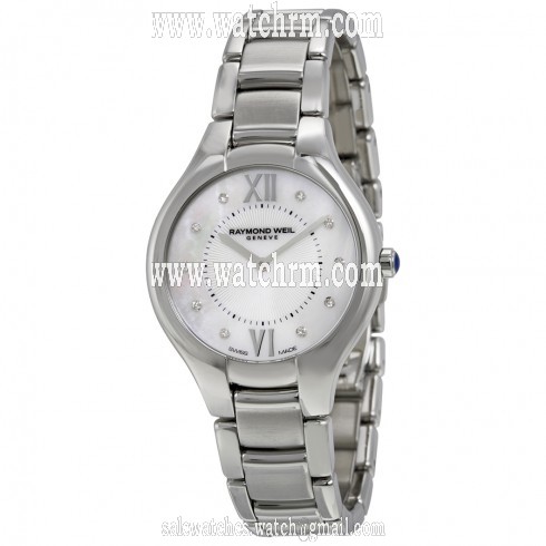 Raymond Weil Noemia Mother of Pearl Diamond Dial Stainless Steel Ladies Watch 5132-ST-00985