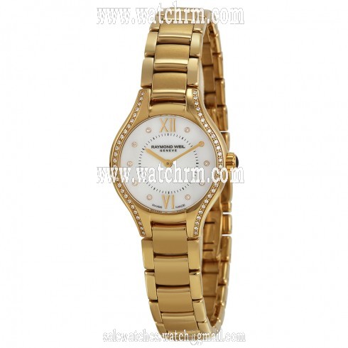 Raymond Weil Noemia Mother of Pearl Diamond Yellow Gold PVD Steel Ladies Watch 5124-PS-00985