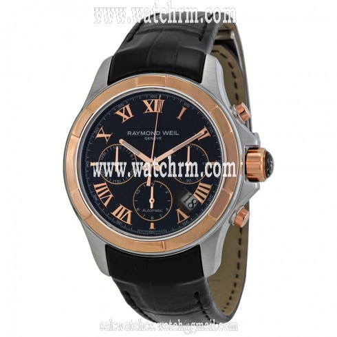 Raymond Weil Parsifal Steel and 18K Pink Gold Chronograph Automatic Men's Watch 7260-SC5-00208