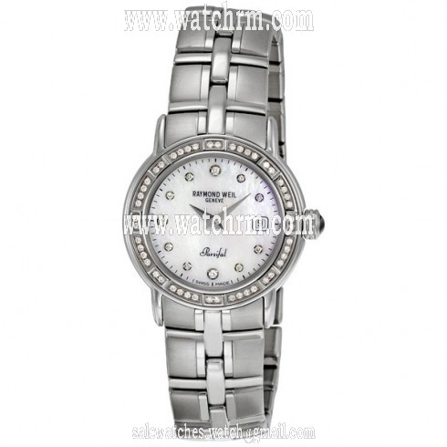 Raymond Weil Parsifal Mother of Pearl Diamond Ladies Watch 9441-STS-97081