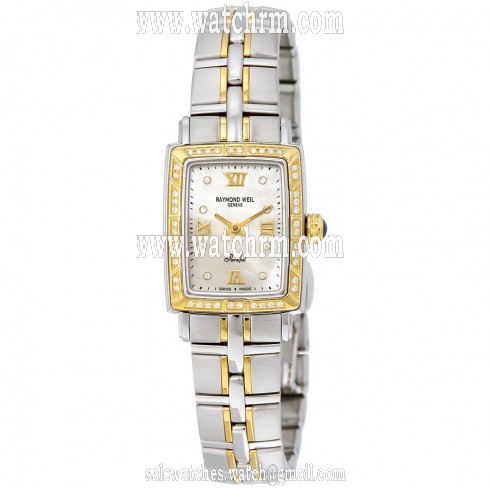 Raymond Weil Parsifal Mother of Pearl Two Tone Ladies Watch 9740-STS-00995