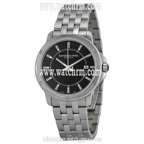 Raymond Weil Tango Black Dial Stainless Steel Men's Watch 5591-ST-20001