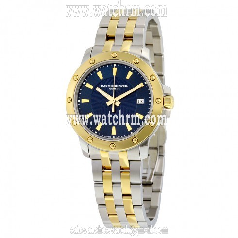 Raymond Weil Tango Blue Dial Two-tone Men's Watch 5599-STP-50001