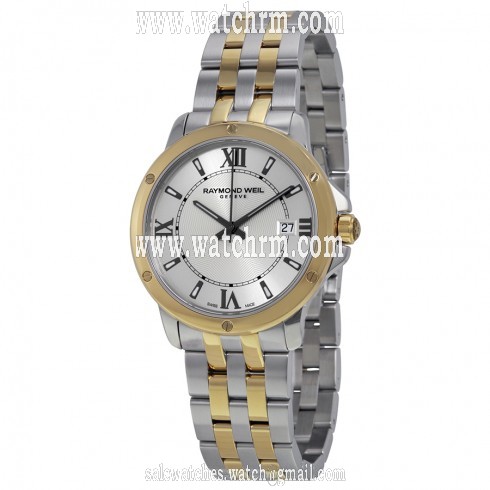 Raymond Weil Tango Silver Dial Two Tone Stainless Steel Men's Watch 5591-STP-00657