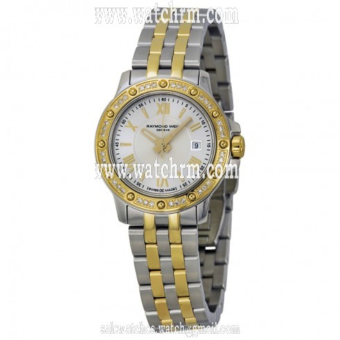 Raymond Weil Tango Silver Dial Two Tone Steel Ladies Watch 5399-SPS-00657