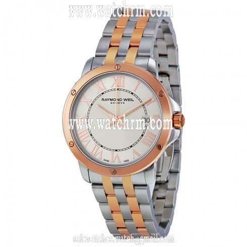 Raymond Weil Tango Silver White Dial Two-tone Men's Watch