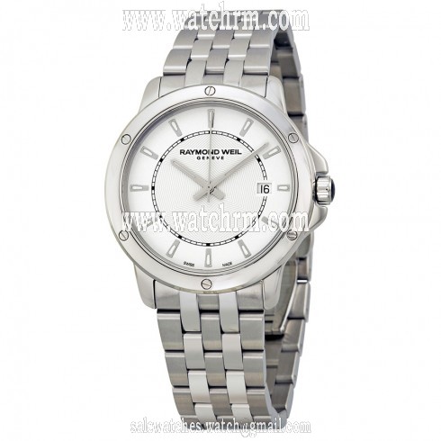 Raymond Weil Tango White Dial Stainless Steel Men's Watch 5591-ST-30001