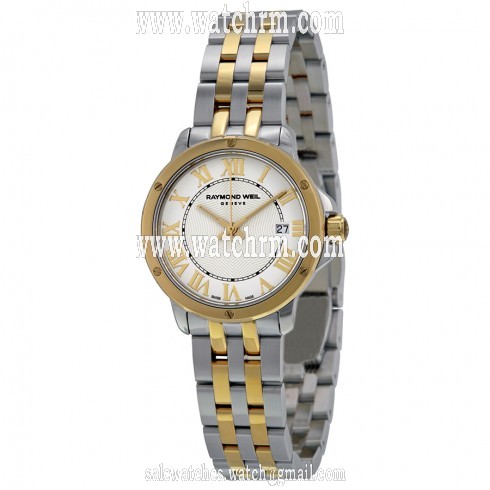 Raymond Weil Tango White Dial Two Tone Stainless Steel Ladies Watch 5391-STP-00308