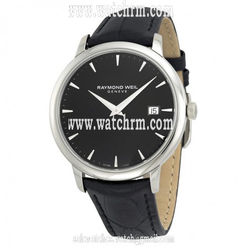 Raymond Weil Toccata Black Dial Black Leather Men's Watch RW-5488-STC-20001