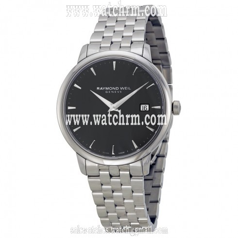 Raymond Weil Toccata Black Dial Stainless Steel Men's Watch RW-5488-ST-20001