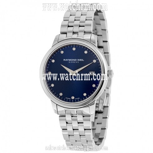 Raymond Weil Toccata Blue Diamond Dial Stainless Steel Ladies Watch 5388-ST-50081