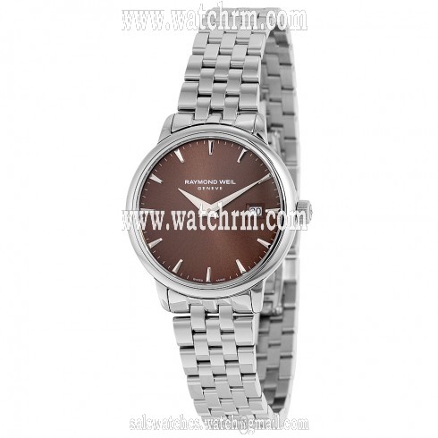 Raymond Weil Toccata Brown Dial Stainless Steel Ladies Watch 5988-ST-70001