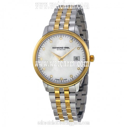 Raymond Weil Toccata Mother of Pearl Dial Two-tone Ladies Watch 5388-STP-97081