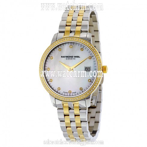Raymond Weil Toccata Mother of Pearl Diamond Dial Two-tone Ladies Watch 5388-SPS-97081