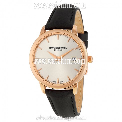 Raymond Weil Toccata Silver Dial Black Satin Ladies Watch 5388-PC5-65001