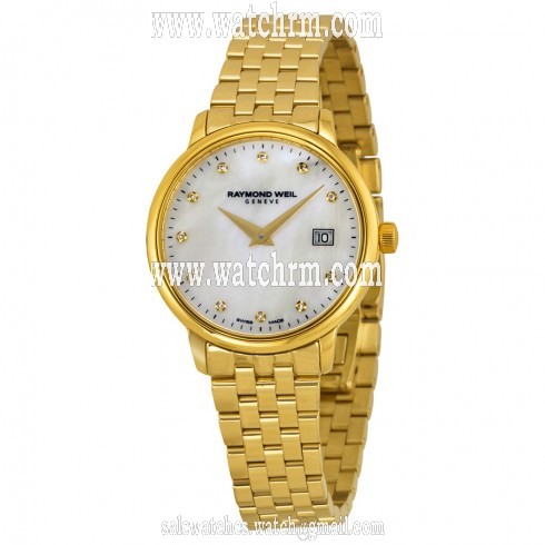 Raymond Weil Toccata White Mother of Pearl Dial Steel Ladies Watch 5988-P-97081