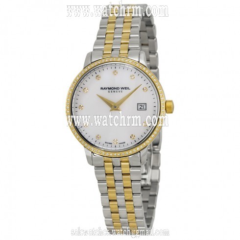 Raymond Weil Toccata White Mother of Pearl Dial Steel Ladies Watch 5988-SPS-97081