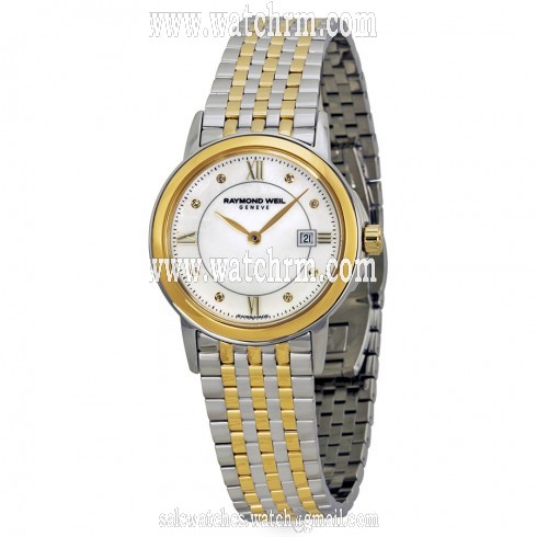 Raymond Weil Tradition Mother Of Pearl Dial Two-Tone Stainless Steel Ladies Watch 5966-STP-00995