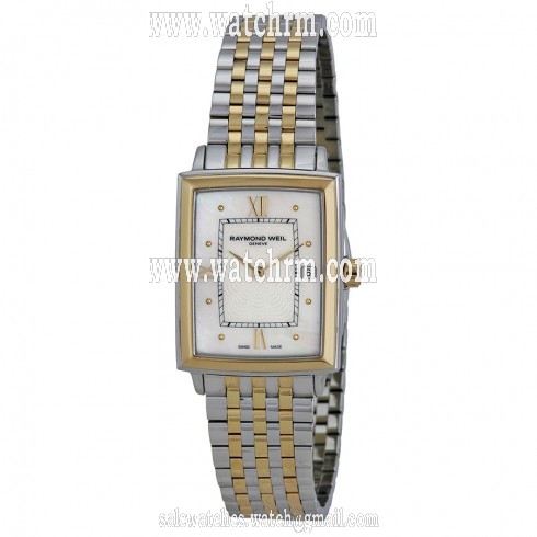 Raymond Weil Tradition Slim Mother of Pearl Two-Tone Steel Ladies Watch 5956-STP-00915