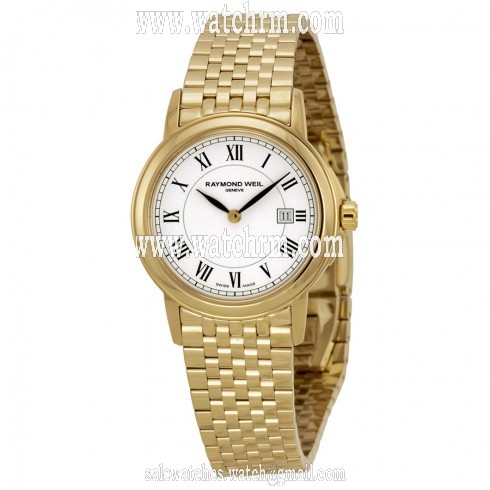 Raymond Weil Tradition White Dial Stainless Steel Ladies Watch 5966-P-00300