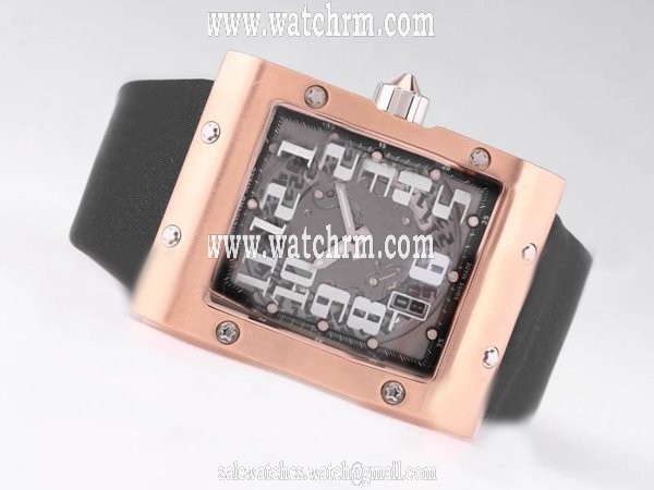 Richard Mille RM2009 RM016 Black Dial 37x50mm Stainless Steel Case Watch