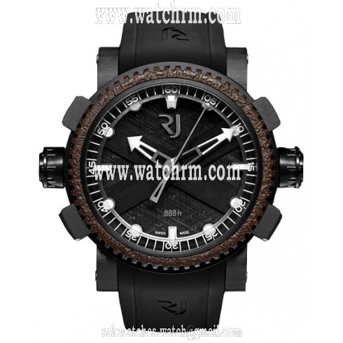 Romain Jerome Black Octopus Black Rubber Automatic Men's RJTAUDI00101