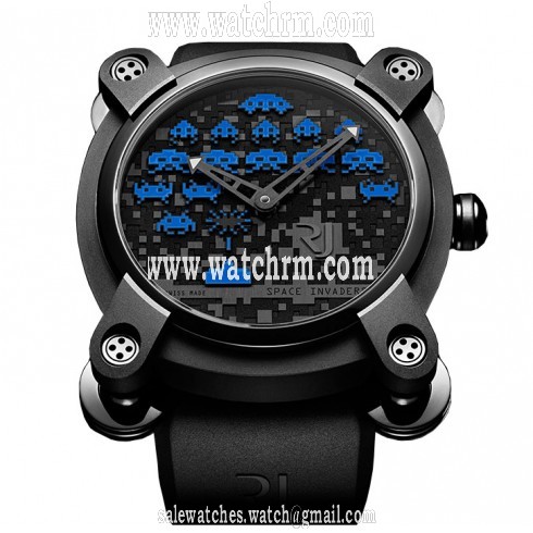 Romain Jerome Capsules Space Invaders Blue Men's Watch RJ.M.AU.IN.006.03