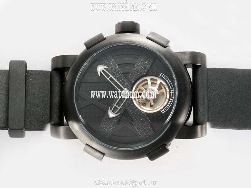 Romain Jerome Chronographes TO.T.222BB.00.BB Automatic Black Dial Round Watch
