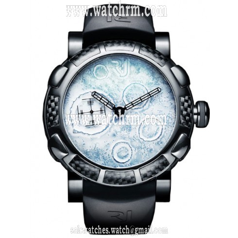 Romain Jerome Moon Dust-DNA White Dial Rubber Men's Watch RJ.MW.FB.BBBB.00