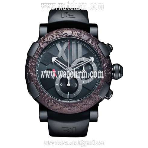 Romain Jerome Titanic DNA Black Dial Black PVD Rusted Steel Men's Watch CHTOXY4BBBB00