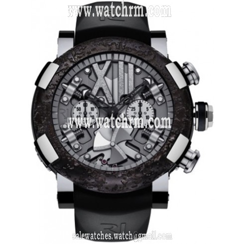 Romain Jerome Titanic-DNA Steampunk Black Chrono Men's Watch RJ.T.CH.SP.002.01