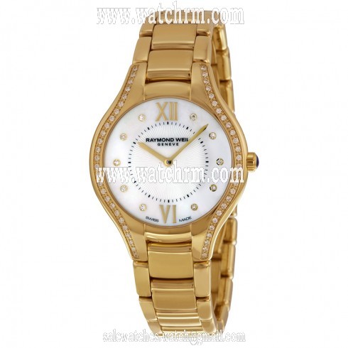 Raymond Weil Noemia Mother of Pearl Diamond Dial Ladies Watch 5132-PS-00985