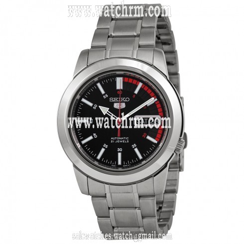 Seiko 5 Automatic Black Dial Men's Watch SNKK31