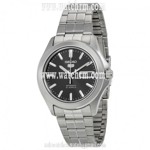 Seiko 5 Automatic Black Dial Men's Watch SNKK93