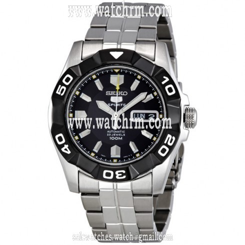 Seiko 5 Automatic Black Dial Men's Watch SNZH91