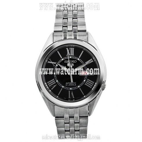 Seiko 5 Automatic Black Dial Stainless Steel Men's Watch SNKL33