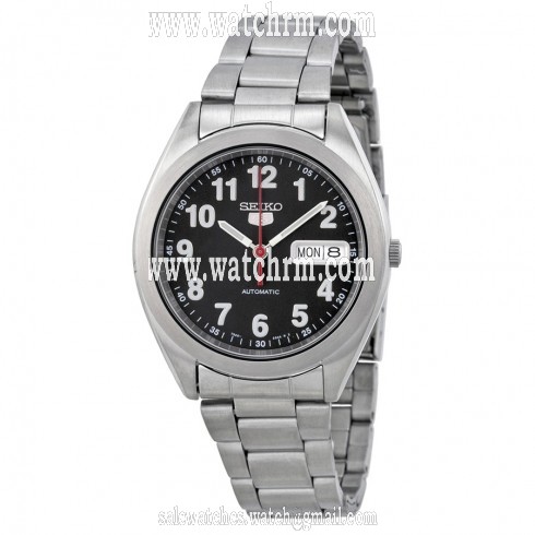 Seiko 5 Automatic Black Dial Stainless Steel Men's Watch SNXA07K