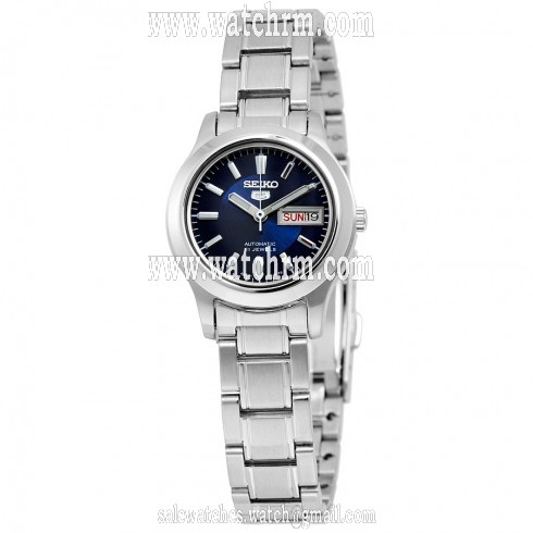 Seiko 5 Automatic Blue Dial Stainless Steel Ladies Watch SYMD93
