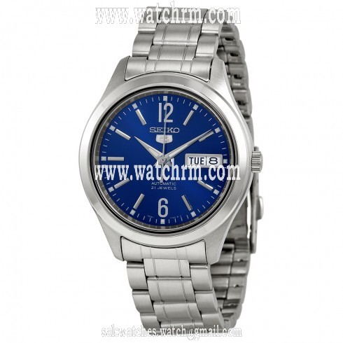 Seiko 5 Automatic Blue Dial Stainless Steel Men's Watch SNKM55
