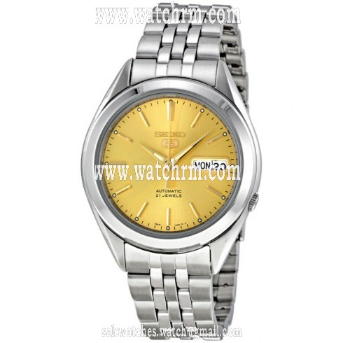 Seiko 5 Automatic Champagne Dial Men's Watch SNKL21