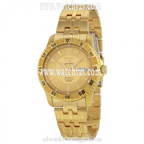 Seiko 5 Automatic Gold Dial Gold-tone Men's Watch SNZJ36