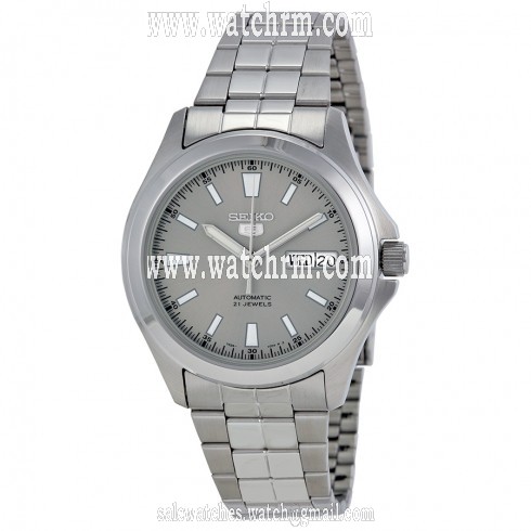 Seiko 5 Automatic Gray Dial Men's Watch SNKL03